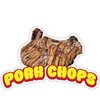 Signmission Pork Chops Decal Concession Stand Food Truck Sticker, 8" x 4.5", D-DC-8 Pork Chops19 D-DC-8 Pork Chops19